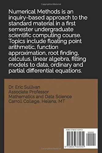 comprar Libro: Métodos Numéricos: Una Investigación Basada En Python