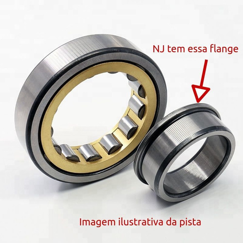 Nj 204 Et2x C3 Rolamento Rolos C3 Poliamida 20x47x14