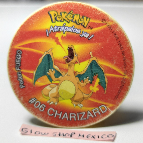 Tazo Pokémon 2 - Charizard #06 Est. 8.5 Sabritas México