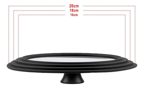D A Tapa De La Cacerola Vidrio Ventilado De Acero Inoxidable