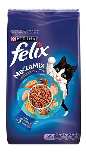 Alimento Seco Para Gato Felix Megamix 10 Kg