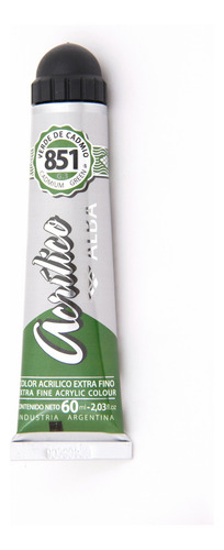 Acrilico Profesional Alba Pomo 60ml Verde De Cadmio 851
