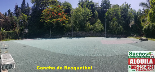 Sueños Bienes Raíces Real Estate, Alquila Apartamento Con Cancha De Basquetbol En Torre En Los  Cerros  De Gurabo, Santiago, Rep. Dom 