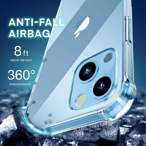 Imagen 4 de 5 de Carcasa Transparente Antigolpes 14 / Plus / Pro / Pro Max