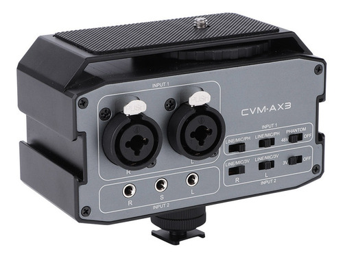 Comica Cvm-ax3 Adaptador Mezclador De Audio Dual Xlr/3,5 Mm/