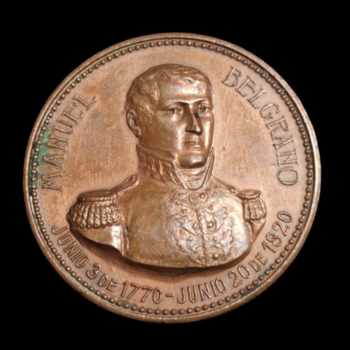 Medalla Del Mausoleo De Manuel Belgrano Año 1903 -  521