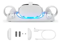 Comprar Base De Carga Para Meta Quest 2 Con Luz Led Y Cable Usb-c