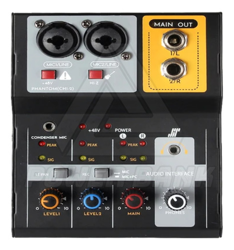 Consola Audio 2 Canales Mezclador Dj Accesorios Electronic 