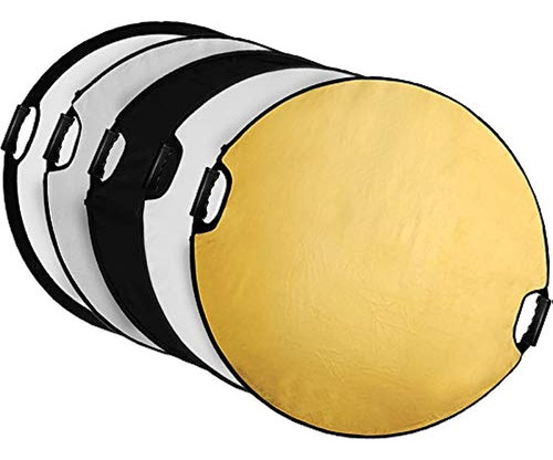 Selens 5-en-1 43 Pulgadas (110cm) Mango Portatil Reflector R