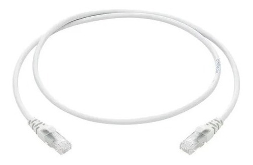 Patch Cord Cat-6a Blanco Cable De Red Armado Commscope 0.60m