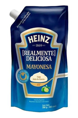 Mayonesa Con Limón - Heinz - 350 Grs.