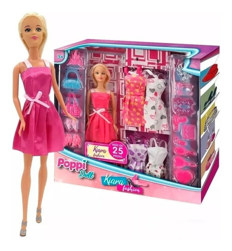 Poppi Doll Muñeca Kiara Fashion 25 Piezas
