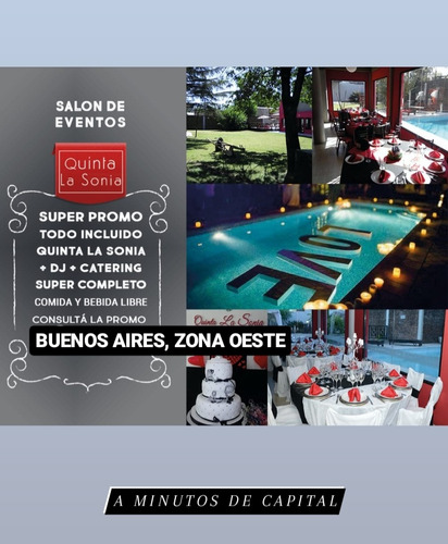 Salon De Fiestas/quinta Para Eventos,zona Oeste,buenos Aires