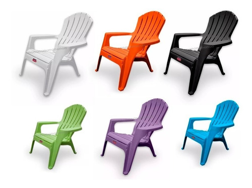 Imagen 5 de 5 de 2 Sillones Jardin Exterior Country Colombraro Plástico