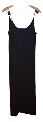 Vestido Modal  Negro Elastizado Armani Exchange T L-