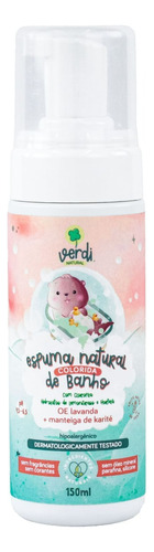 Espuma Banho Colorida Infantil Hipoalergênica Verdi Natural