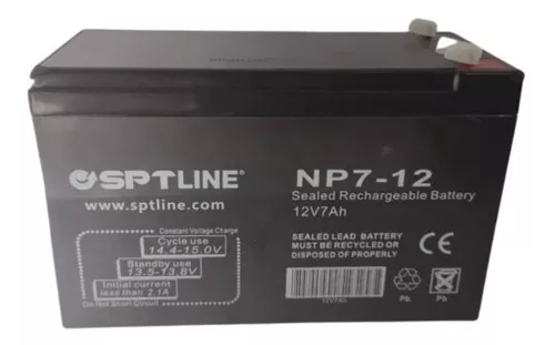 Batería Pila 12v 33ah Recargable Sptline Ups Cerco Eléctrico