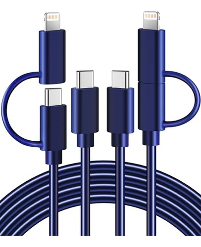 2pack 2-en-1 6.6ft Cable De Carga Usb C A  B0bvgfm1mf_220424