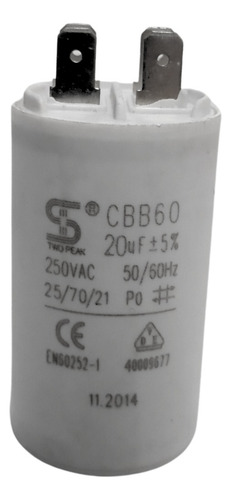 Condensador De Arranque Cbb60 20uf 