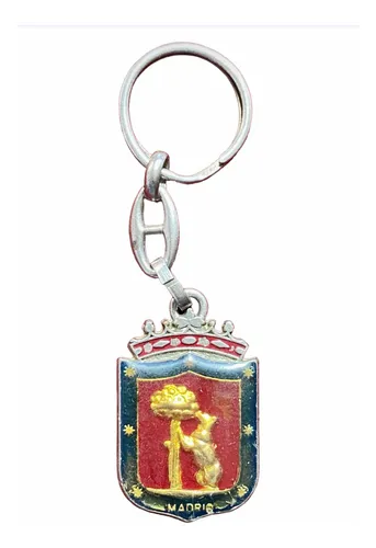 Llavero Recuerdo Escudo Madrid España (Usado)