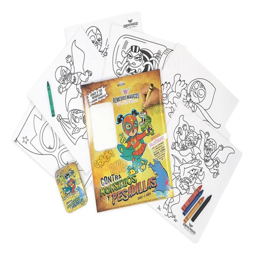 Kit De Dibujo Y Dulce-terapia Contra Monstruos Y Pesadillas