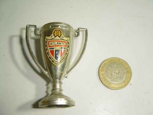 Mini Trofeo De Plástico 60's Soccer Nacional Atlante