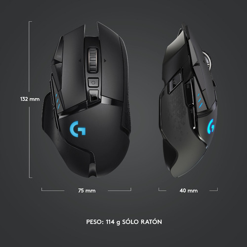 Mouse Gamer Logitech G502 Inalambrico Lightspeed - Revogames