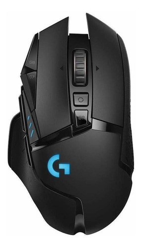 Mouse gamer de juego inalámbrico recargable Logitech  G Series Lightspeed G502 negro