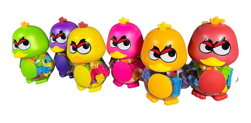 Angry Duck 12 Piezas Mayoreo , Con 40 Mega Blocks Para Niños