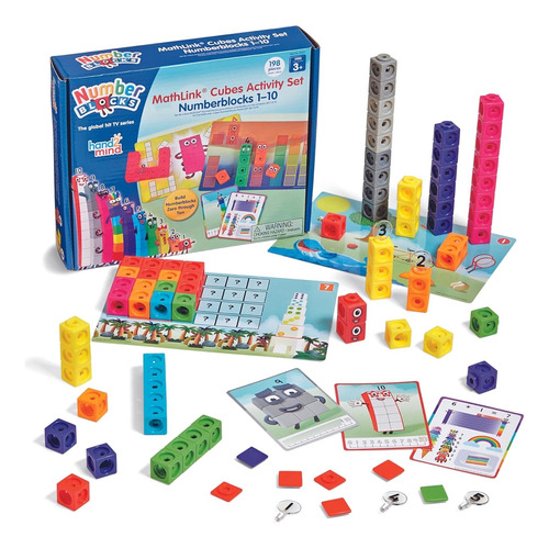 Hand2mind Numberblocks Mathlink Cubes 1-10 Juego Actividades