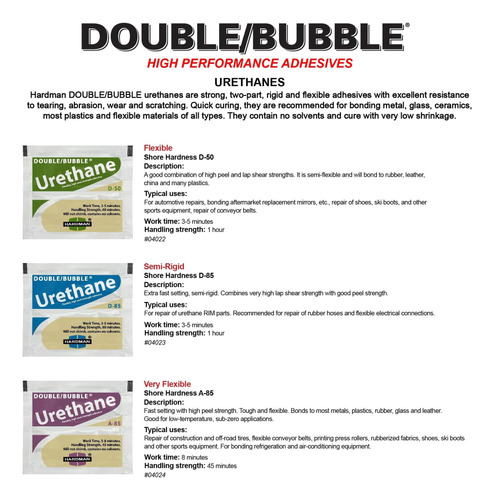 Hardman Double Bubble Multipack Epoxy Uretane Set 11 Tipos