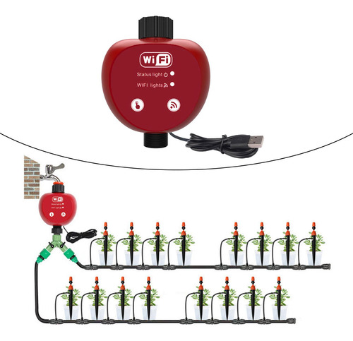 Manguera De Jardín Automática Temporizador De Agua Rojo