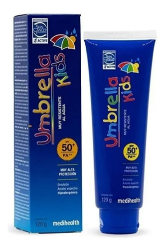 Umbrella Kids Protector Solar Muy Resistente Al Agua 120gr