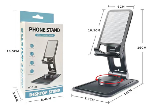 Soporte Base Porta Celular Para iPad Tablet Escritorio 360