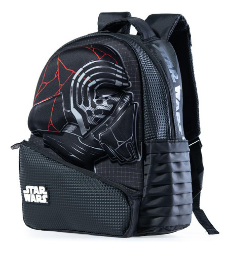 Mochila Escolar Star Wars Kylo Ren Cor Preto