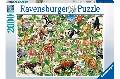 Ravensburger Rompecabezas: Animales De La Selva 2000 Piezas