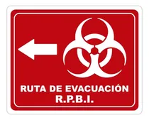 Comprar Señalamientos Seguridad Protección Civil Calibre 40 Color Ruta Evacuación Rpbi Izquierda