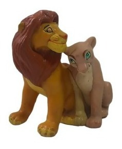 Figura De Coleccion Rey León Simba Y Nala Disney (Usado)