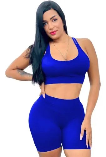 Mamá Todavía Competitivo Conjunto Deportivo Lycra Short + Blusa Top (ropa Gimnasio) | MercadoLibre