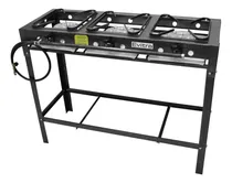 Comprar Fogão Industrial De 3 Bocas Com 6 Chamas Caulim Camping P5