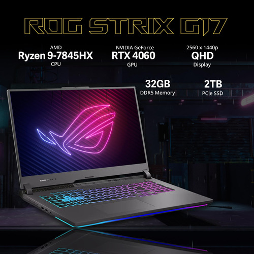 Laptop Asus Rog Strix G17 17.3 Qhd 240hz, Ryzen 9, 32gb