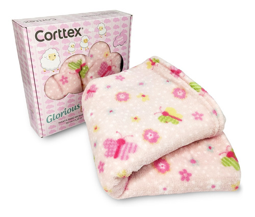Cobertor Berço Bebê Microfibra Antialérgico Caixa Presente