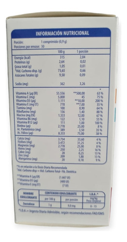 Infortin Masticable 30 Comprimidos - Infor