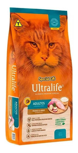 Alimento Special Cat Ultralife Ração Gatos Frango/arroz 10kg