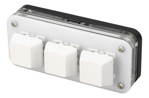 Mini Teclado Usb De 3 Teclas, Macro Programável Para Jogos M