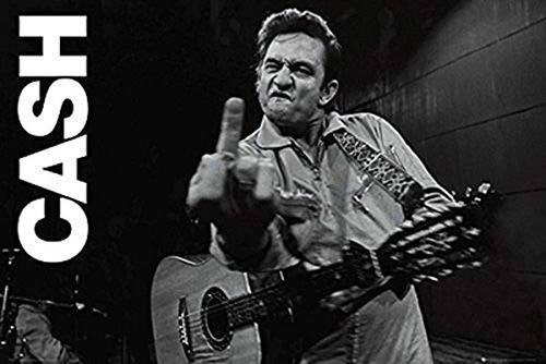 Johnny Cash Giving The Finger Classic Rock Country -