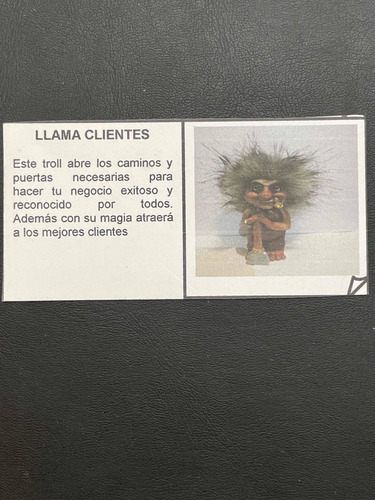 Troll Llama Clientes + Comedero 11cm Figura De Resina