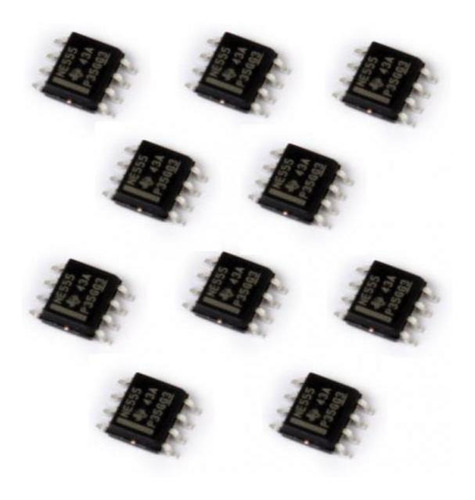 2x 10pcs Smd Ne555 555 Ic Módulo Sop8 Circuito Eléctrico