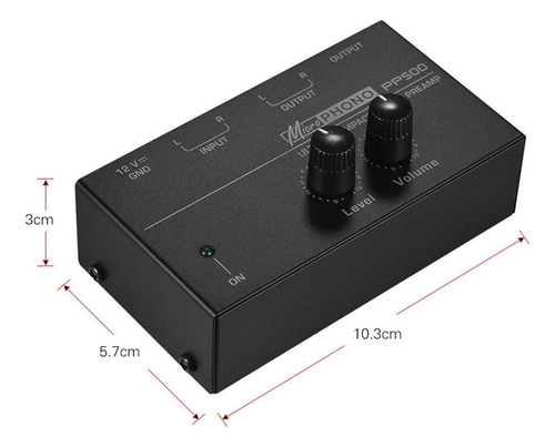Pp500 Phono Tocadiscos Preamplificador Entrada Rca Salida