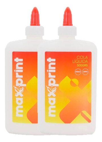 Kit 2 Cola Líquida Branca 500g